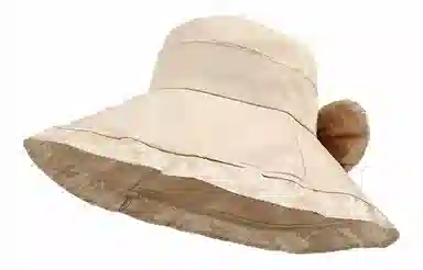 优幽兰 休闲简约纯色高级感大檐遮阳帽时尚百搭显脸小春夏防紫外线折叠户外骑车太阳帽遮脸 聚酯纤维 防晒帽 女款