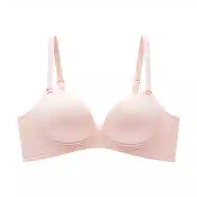 花蔓色 无痕小胸聚拢手掌杯上托无钢圈果冻条文胸 女款