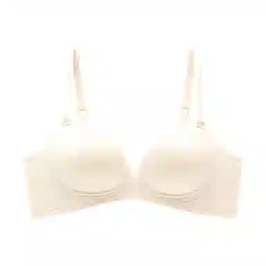 花蔓色 无痕小胸聚拢手掌杯上托无钢圈果冻条文胸 女款