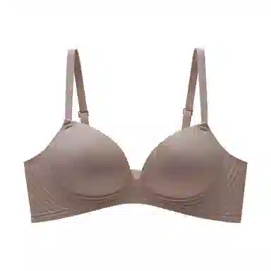 花蔓色 无痕小胸聚拢手掌杯上托无钢圈果冻条文胸 女款