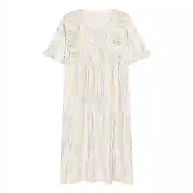 兰缪 带胸垫甜美可爱短袖睡裙 女款 图片色