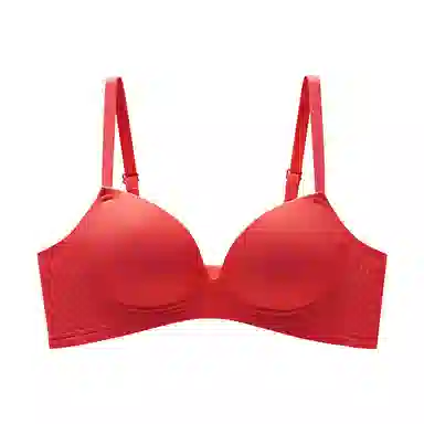 花蔓色 无痕小胸聚拢手掌杯上托无钢圈果冻条文胸 女款