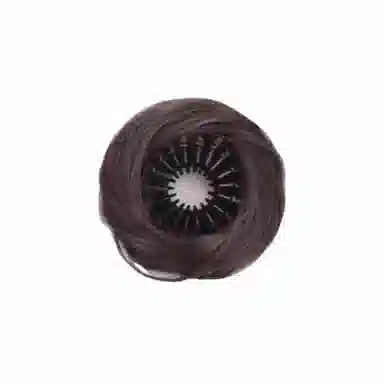 丹琴 鸟巢丸子头假发高颅顶花苞头增发量蓬松随意收缩盘发神器 高温丝 发圈 女款