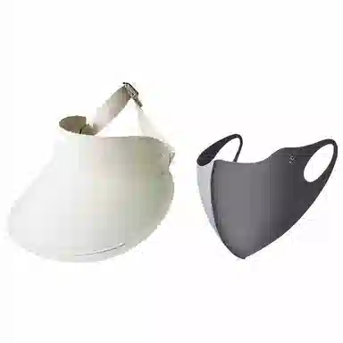 钓鱼熊 日系空顶户外防紫外线大帽檐遮阳帽无痕一体太阳帽 聚酯纤维 防晒帽 男女同款情侣款