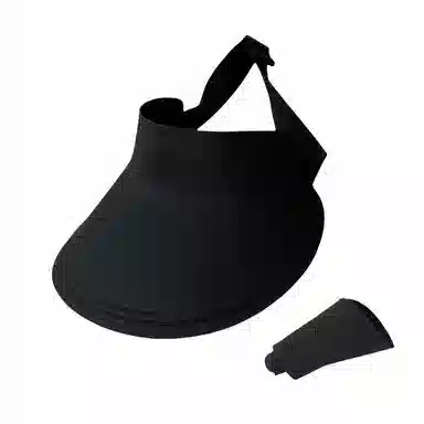 钓鱼熊 日系空顶户外防紫外线大帽檐遮阳帽无痕一体太阳帽 聚酯纤维 防晒帽 男女同款情侣款