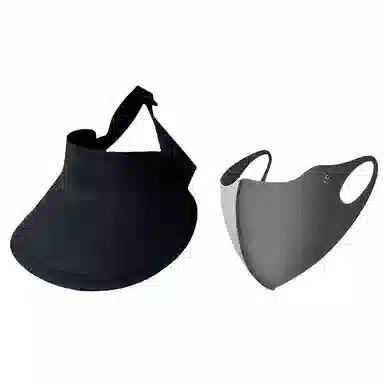 钓鱼熊 日系空顶户外防紫外线大帽檐遮阳帽无痕一体太阳帽 聚酯纤维 防晒帽 男女同款情侣款