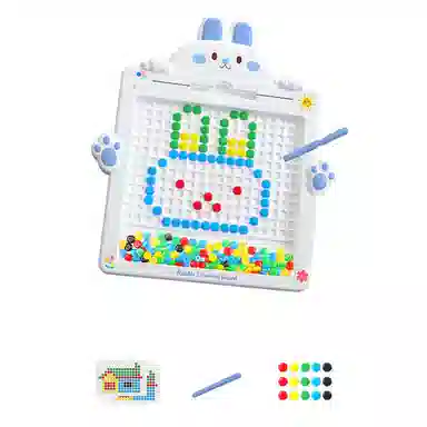 咕轹 兔子磁性运笔画板锻炼专注力思维启蒙磁性画板 早教益智玩具