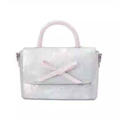 森马 蝴蝶结小方包 合成革 单肩包百搭通勤斜挎包手提包 中号 女款 多色