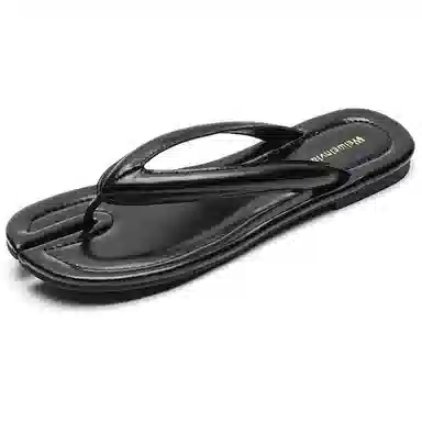 比比我 外穿小众夹脚分趾 橡胶底 防滑人字拖鞋 女