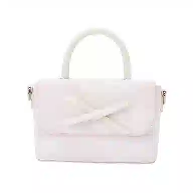 森马 蝴蝶结小方包 合成革 单肩包百搭通勤斜挎包手提包 中号 女款 多色