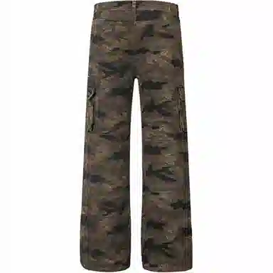 PANDA ADEVIL Vintage Cargo Denim Pants Camo