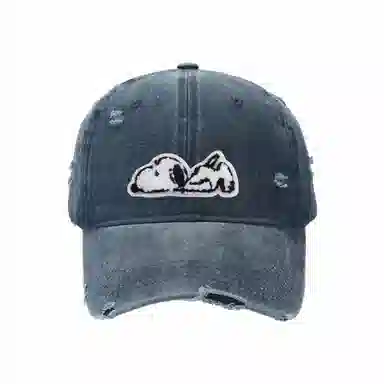 SNOOPY Vintage Washed Denim Cap