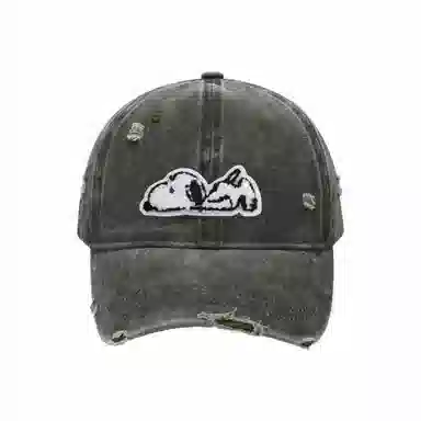 SNOOPY Vintage Washed Denim Cap