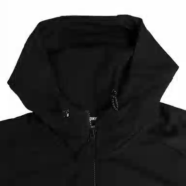 Nike Logo Print Hooded Jacket Black