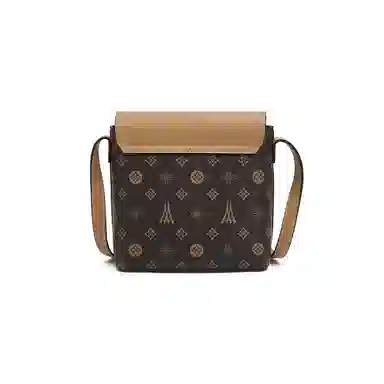 老人头 时尚百搭手机包 合成革 单肩斜挎包 常规 女款 咖啡色