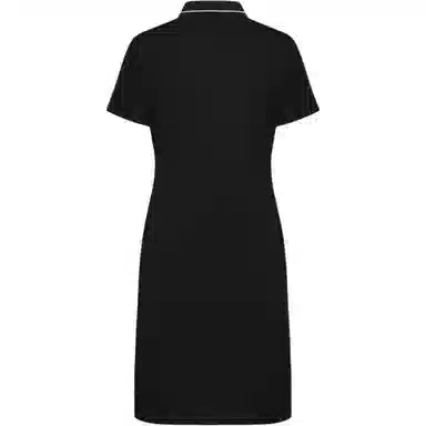 比音勒芬 字母翻领中长款短袖连衣裙 女款 黑色