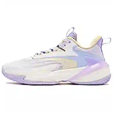 Jordan Low Basketball Shoes Women's Purple White Yellow