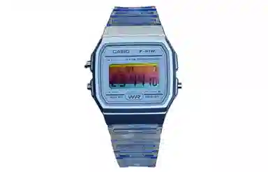 CASIO F-91WS-2 Blue Crystal