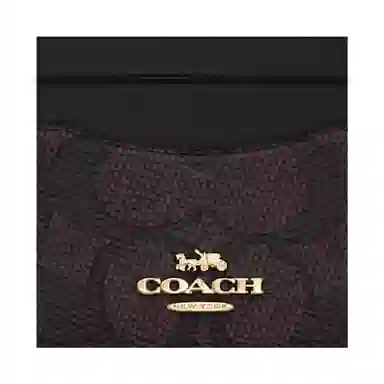 COACH Logo Multi-Card Mini Wallet Black