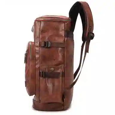MingLu Retro PU Backpack