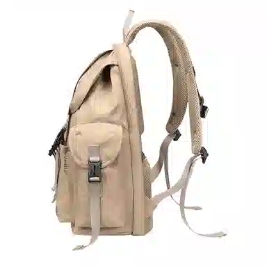 V.NINE Trendy Backpack Khaki Black