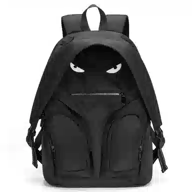 L&M Backpack Black/Olive Green