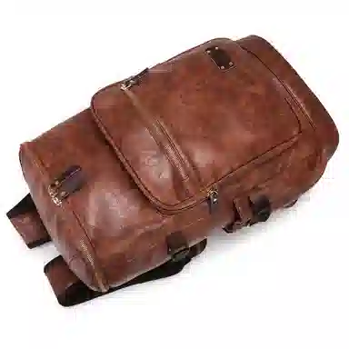 MingLu Retro PU Backpack