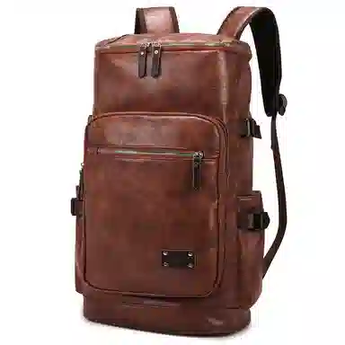 MingLu Retro PU Backpack