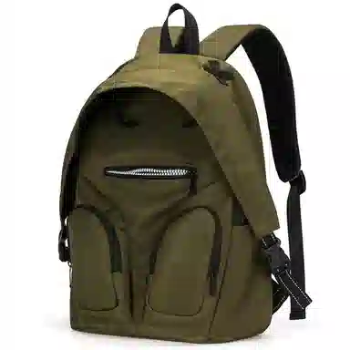 L&M Backpack Black/Olive Green