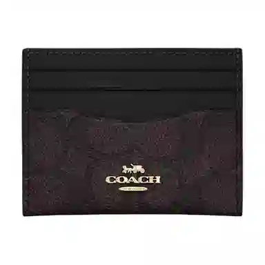 COACH Logo Multi-Card Mini Wallet Black