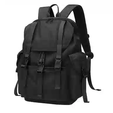 V.NINE Trendy Backpack Khaki Black