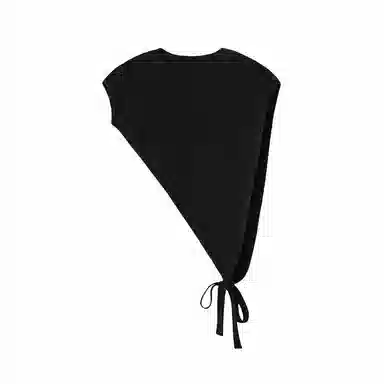 北极绒 安可拉红设计感开叉针织秋冬三角斜边叠穿洋气百搭 披肩 女款