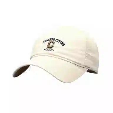 北极绒 美式复古学院风立体刺绣显脸小遮阳大头围时尚潮流 棉 鸭舌帽 男女同款情侣款