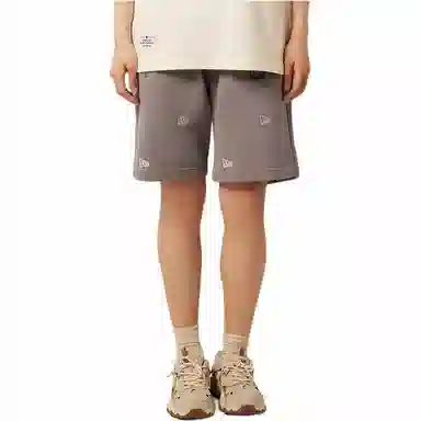 New Era SS24 Gradient Embroidered Shorts Khaki