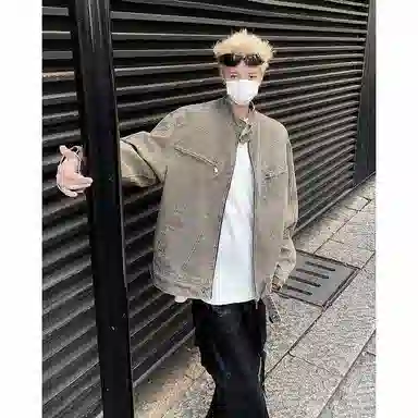 M-MAICCO Denim Jacket Grey