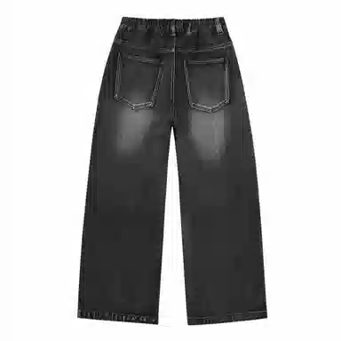Mmlg Y2K Washed Black Jeans
