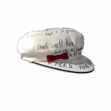 尚先生 涂鸦帽子 棉 贝雷帽 女款 图片色