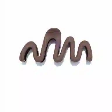 丹琴 高级感磨砂波浪形抓夹轻便发量多鲨鱼夹大号盘发后脑勺发饰 亚克力 发夹 女款