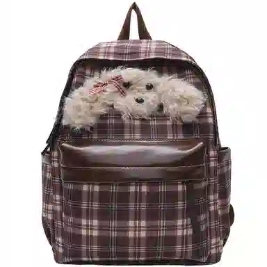 爱尔绅特 百搭休闲复古卡通时尚小众休闲简约日常时尚百搭 尼龙 双肩包 女款 多色