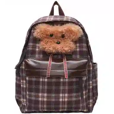 爱尔绅特 百搭休闲复古卡通时尚小众休闲简约日常时尚百搭 尼龙 双肩包 女款 多色