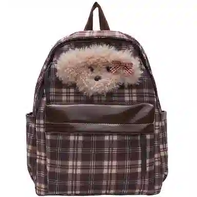 爱尔绅特 百搭休闲复古卡通时尚小众休闲简约日常时尚百搭 尼龙 双肩包 女款 多色