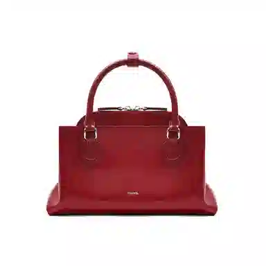 MUVA Handbag Moon Rock Silver/Party Red
