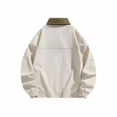 啄木鸟 美式撞色拼接印花宽松户外百搭休闲飞行员夹克外套 男女同款