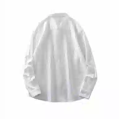 杜克恩 透气柔软亲肤纯色长袖衬衫 男女同款