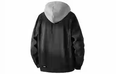 大卫贝肯 美式复古潮流高街重水洗做旧基础款简约宽松休闲日常通勤百搭连帽可脱卸单排扣学院风牛仔外套 男女同款