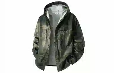 大卫贝肯 美式复古潮流高街重水洗做旧基础款简约宽松休闲日常迷彩百搭连帽无性别主义设计落肩袖单排扣学院风牛仔外套 男女同款