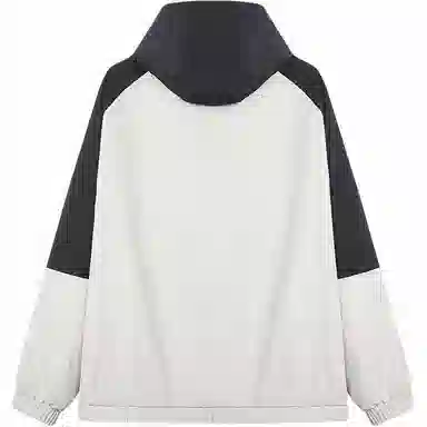 才子 连帽撞色拼接休闲夹克 男款