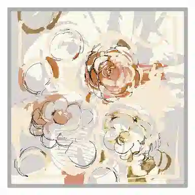 上海故事 茶颜悦色印花真丝高级感大方巾礼盒装 丝巾 女款