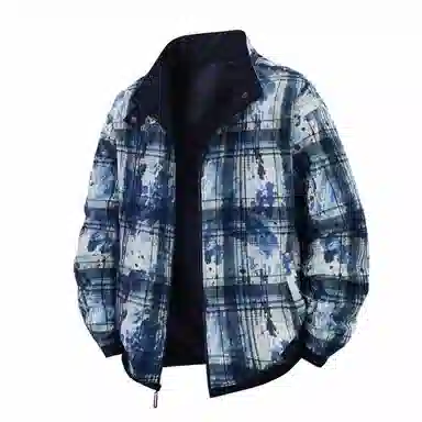 颂希尔 立领时尚两面穿宽松休闲百搭夹克外套 男女同款