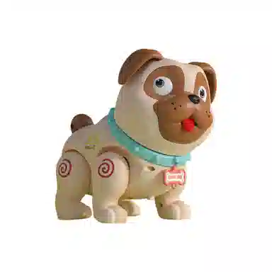 咕轹 宠物狗卡通会喷雾放屁 萌趣哈巴狗 智能玩具